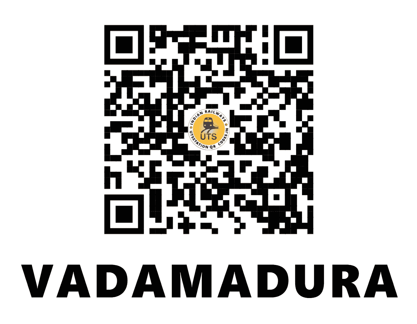 UTS QR Code for VADAMADURA - VDM - SR (TAMIL NADU)